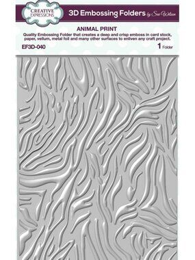Animal Print - Creative Expressions 3D Jumbo Embossing Folder